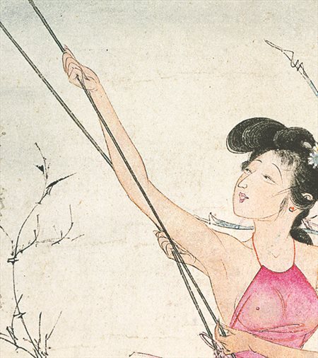 连江-胡也佛的仕女画和最知名的金瓶梅秘戏图
